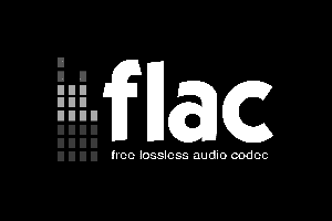 flac logo black and white